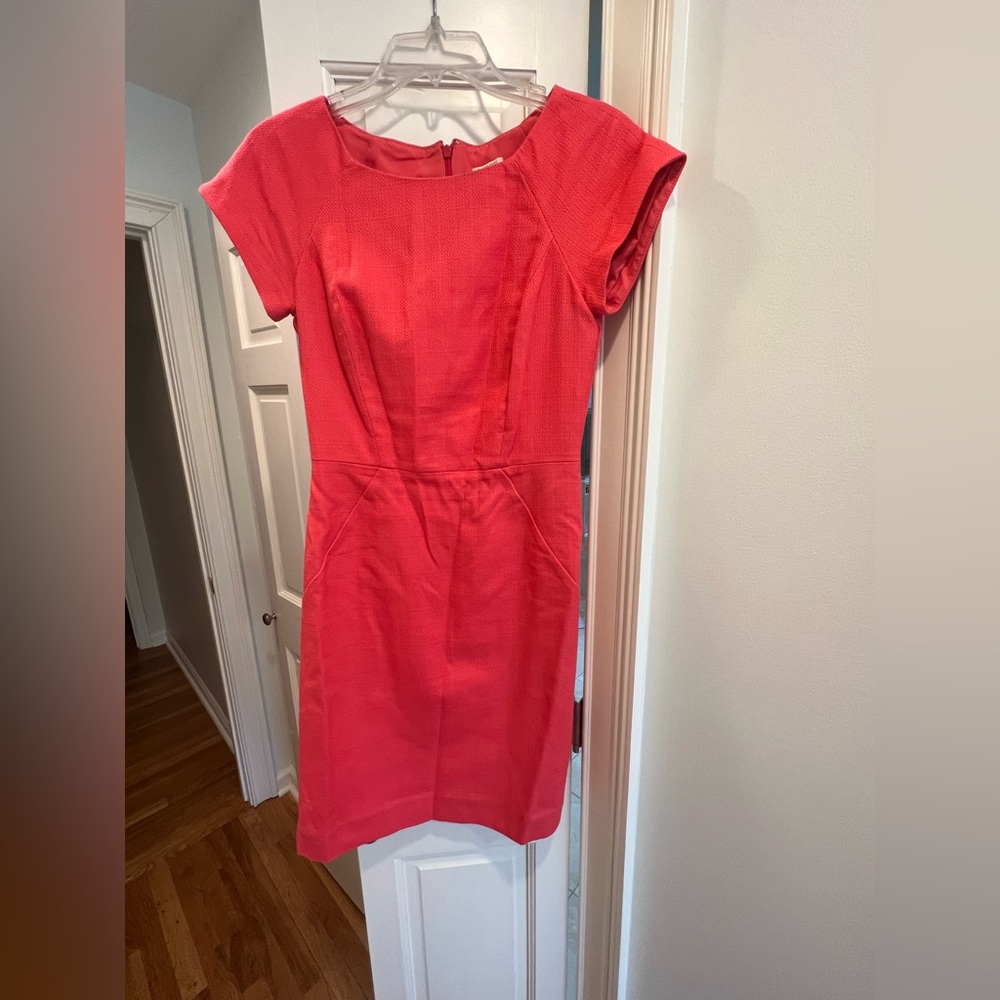 Hot pink J.Crew dress